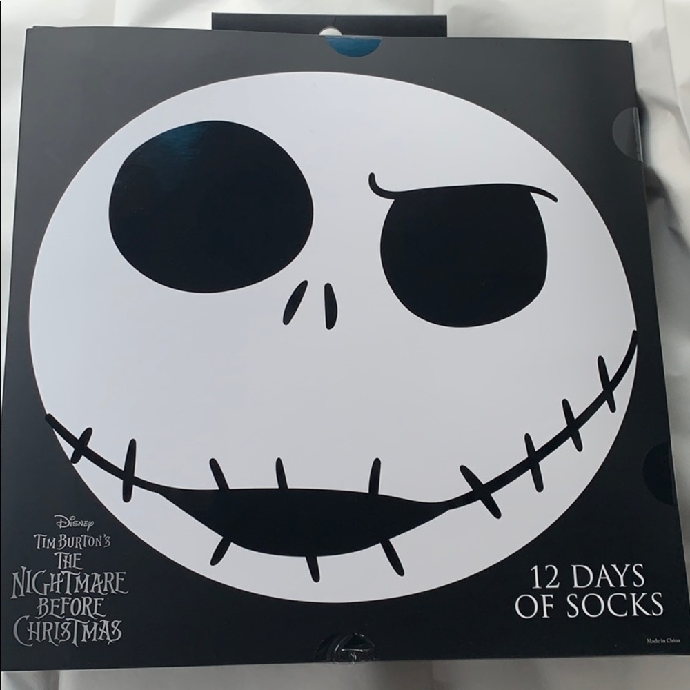 NWT The Nightmare Before Christmas 12 Pairs Socks
